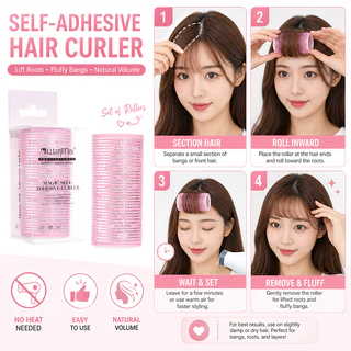 WANMEI เครื่องม้วนผมคุณภาพสูง เครื่องม้วนผมหน้าม้า เครื่องม้วนผมหน้าม้า เครื่องม้วนผมเกาหลี เครื่องม้วนผมแบบมีกาวในตัว