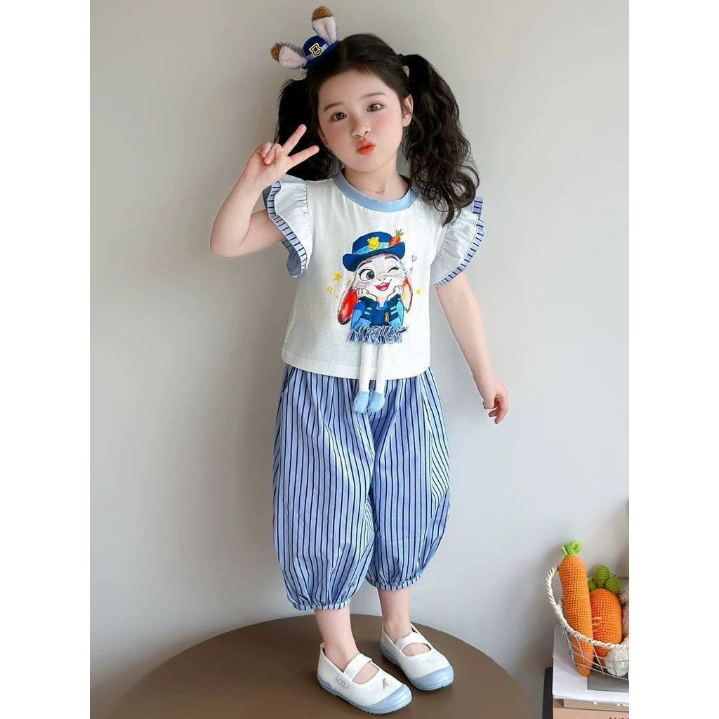 ชุดลูกสาว จูดี้ ตุ๊กตา3B เสื้อผ้าคอตตอลนิ่ม กางเกงผ้าร่ม (B00055)
