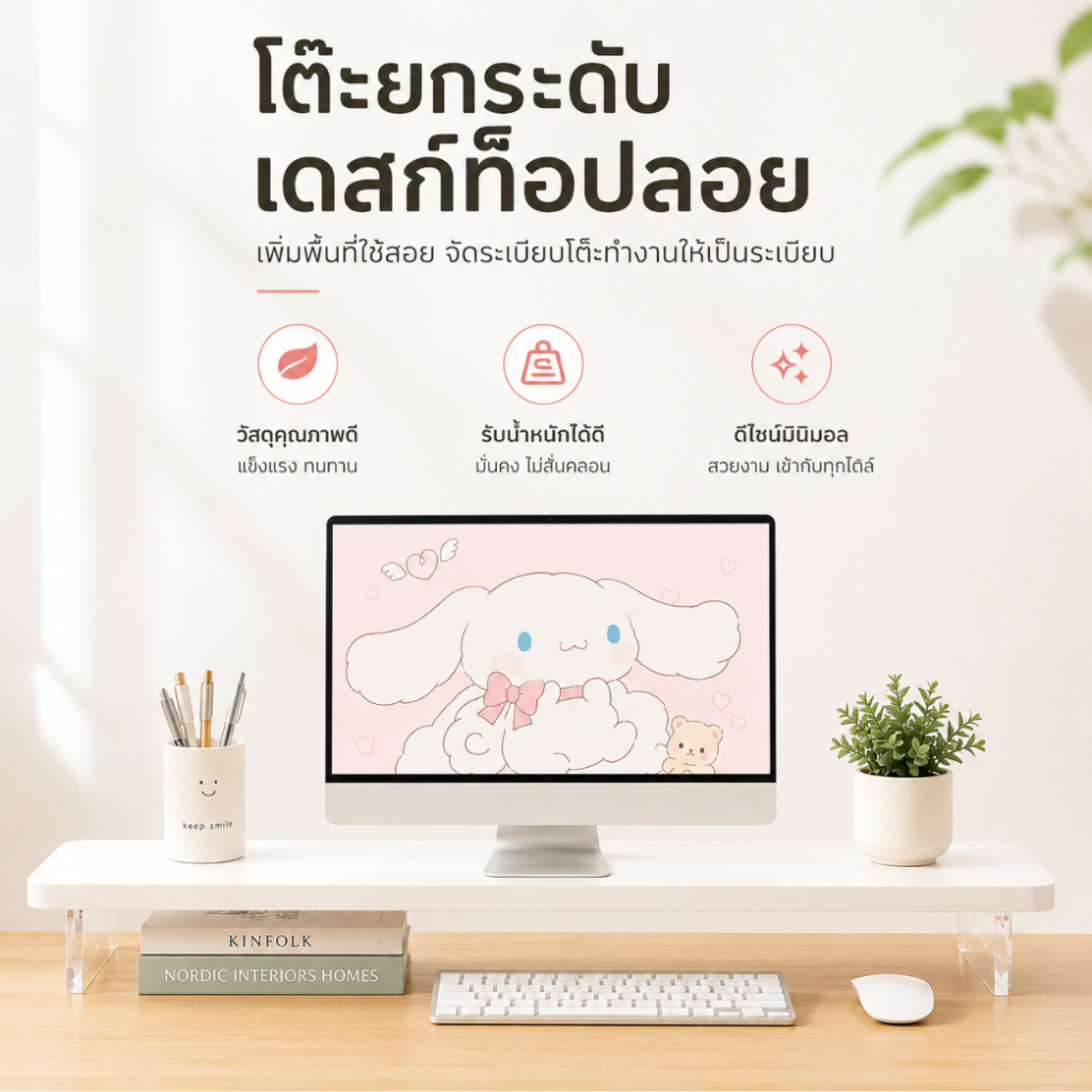 โต๊ะคอมพิวเตอร์สูงขึ้นชั้นวางอะคริลิคแผ่นตั้งโต๊ะสูงมีชั้นวางของสำนักงานจัดเก็บข้อมูล