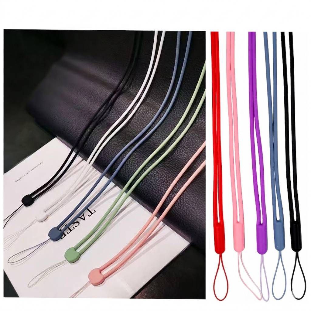 สายคล้องคอซิลิโคน แบบยาว สายคล้องโทรศัพท์มือถือ iPhone Android ห้อยบัตร ยาดม พัดลม พร้อมส่งจากไทย