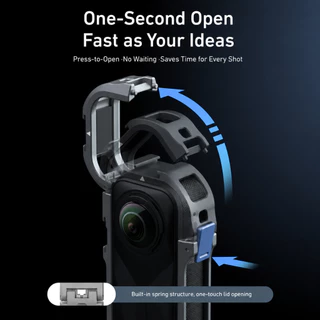 TELESIN Insta360 X5 Utility Frame Metal Cage เคสอลูมิเนียม แม่เหล็ก Quick Release