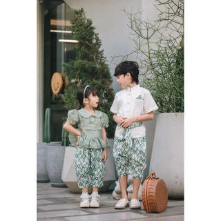 [ ส่งฟรี 🔥 ] ชุดไทยเด็ก mildpaint ชุดไทยใส่สบาย ชุดครอบครัว ชุดออกงานพ่อแม่ลูก ชุดออกงานคู่ แบบที่สาม