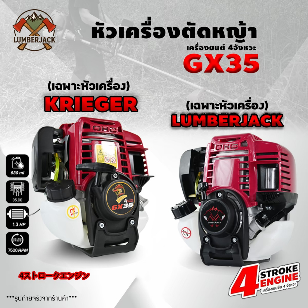 เครื่องตัดหญ้า 4 จังหวะ (เฉพาะหัวเครื่อง) แข็งแรง ทนทาน ใช้งานง่าย (เครื่อง 06)