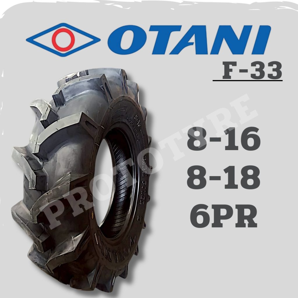 ยางรถไถ 8-16 6PR , 8-18 6PR ยี่ห้อ OTANI รุ่น F-33