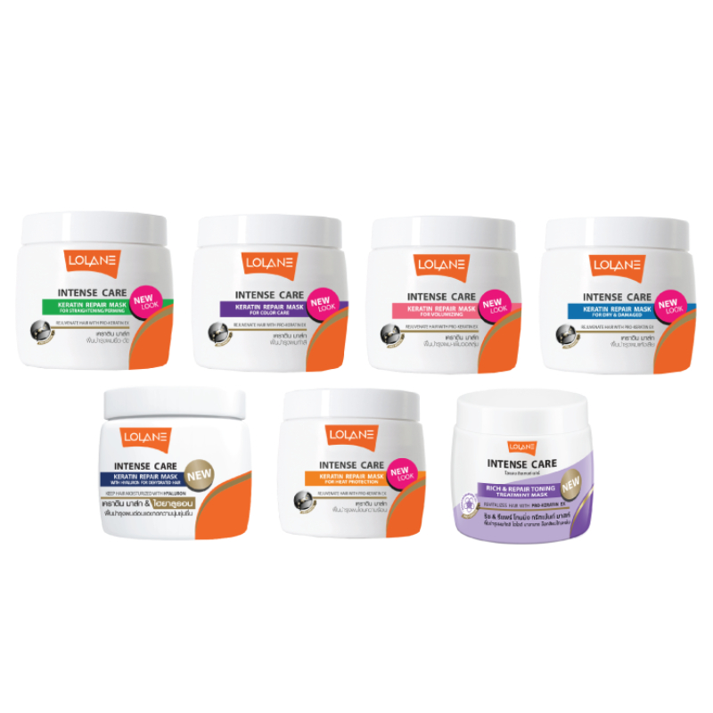 โลแลน อินเทนซ์ แคร์ เคราติน รีแพร์ มาส์ก 200กรัม.Lolane Intense Care Keratin Repair Mask 200g.