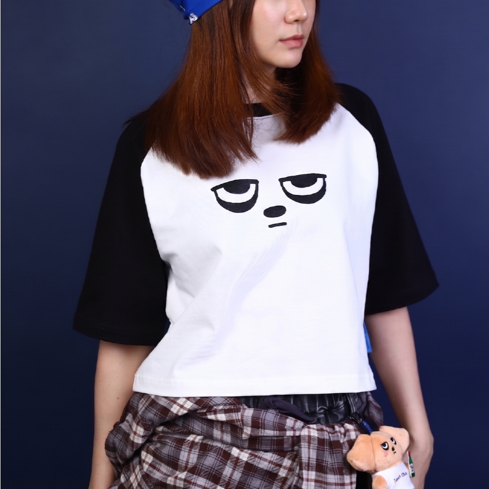 Panda Eyes Raglan Tee (Oversize Boxy) - kolderdog