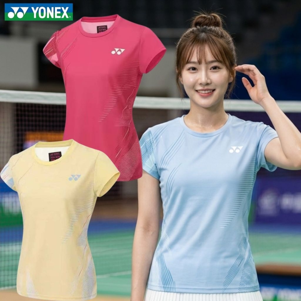 เสื้อแบดโยเน็กซ์ผู้หญิง ผ้าดีแล้วดีอีกใส่สบาย แห้งไว สามารถใส่ตีแบดตีเทนนิส เสื้อพิเกิ้ลบอลเข้าสวย ไม่พอใจยินดีคืนเงิน