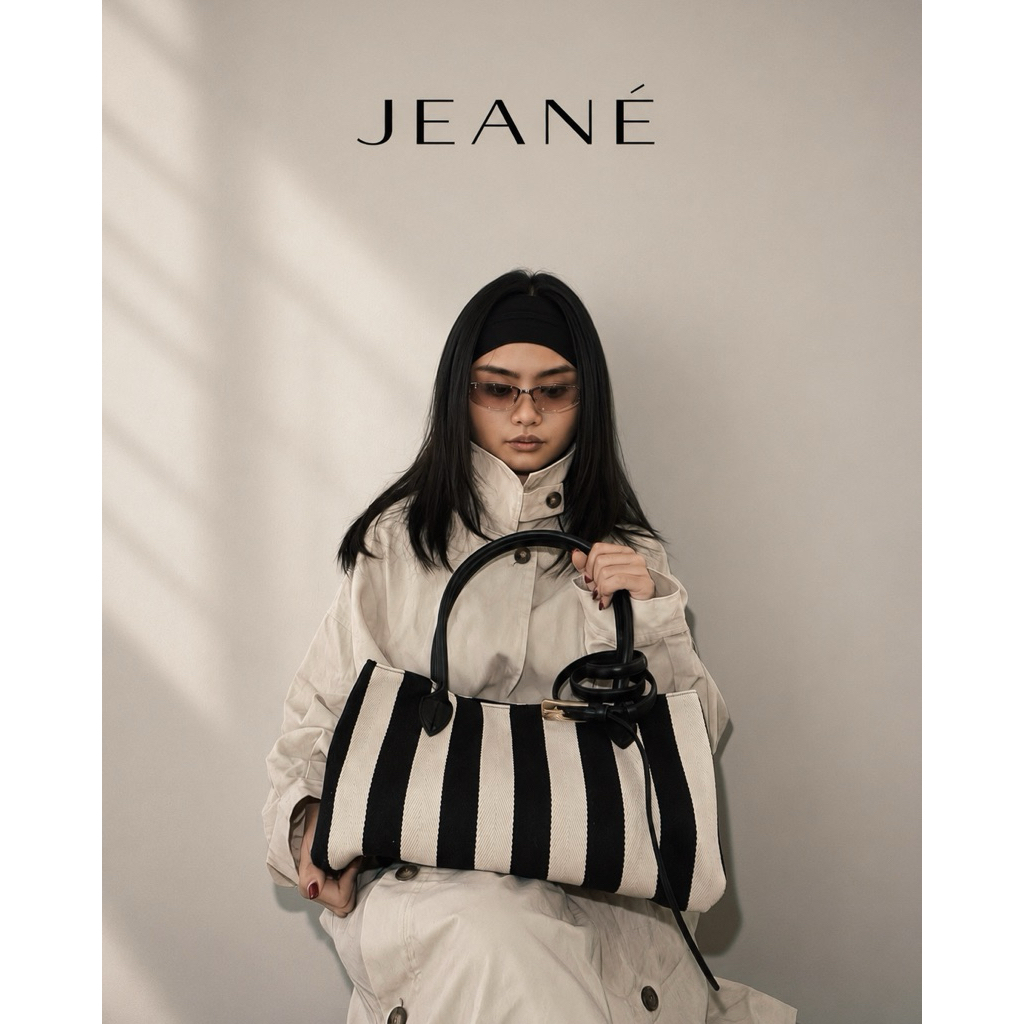 JEANE STUDIO MELLOW BAG ( midnight stripe come back)