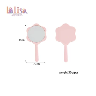กระจกพกพาดีไซน์ดอกไม้น่ารัก สีพาสเทลส mirror JT080