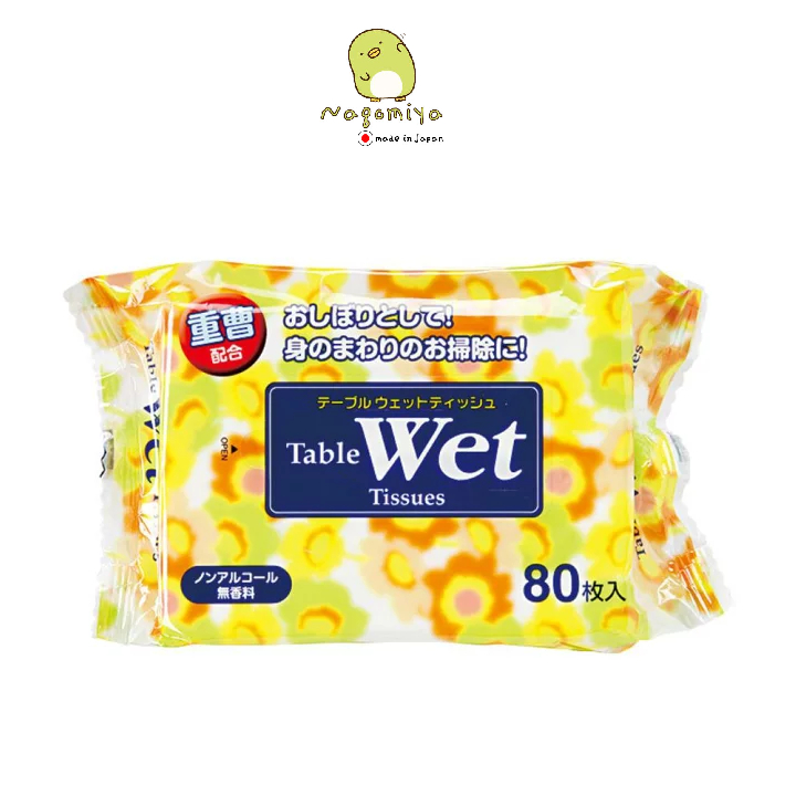 Table Wet Tissues Baking Soda Table Wet Wipesทิชชู่เปียกผสมเบกกิ้งโซดา สำหรับเช็ดทำความสะอาดโต๊ะและข