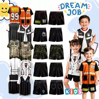 ชุดเซ็ท เสื้อ+กางเกง ลาย อาชีพในฝัน ในวัยเด็ก
