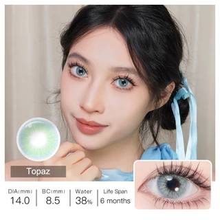 Magister & Realcon คอนแทคเลนส์ ซีรีส์ควีน Topaz 14.0 มม. ใส่สบายตลอดวัน คอนแทคเลนส์สายตา