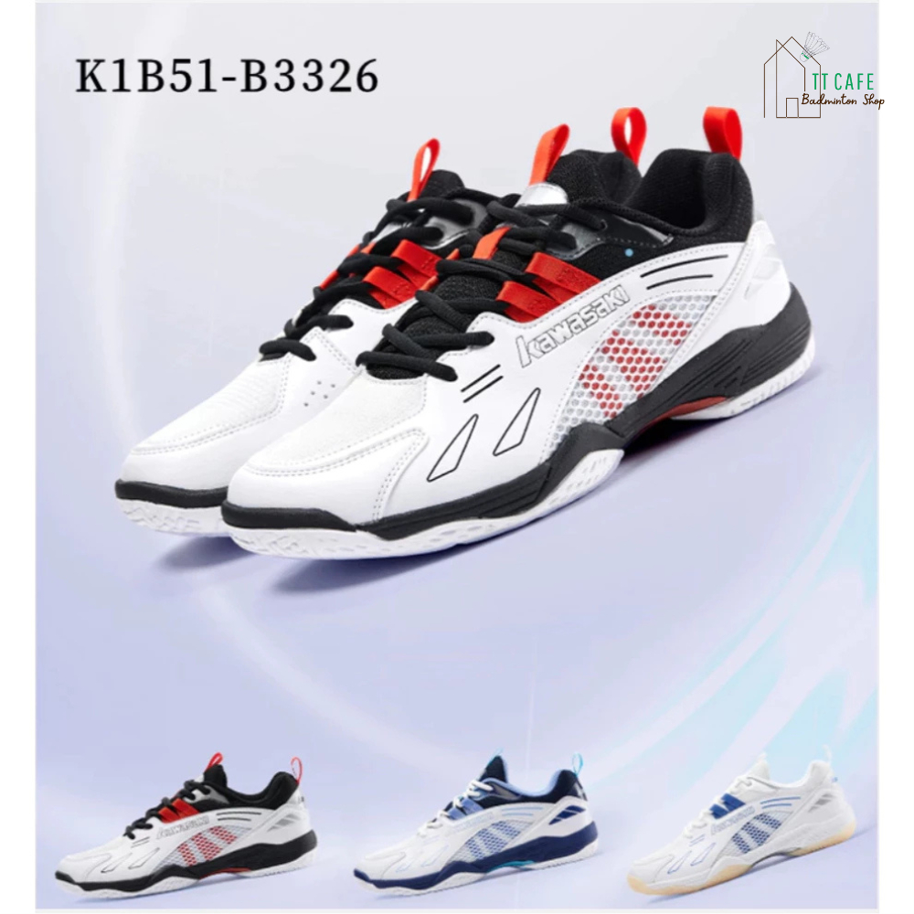 KAWASAKI รองเท้าแบดมินตันคาวาซากิ รุ่น K1B30-B3326 New ลิขสิทธิ์แท้จาก KAWASAKI Sports Thailand