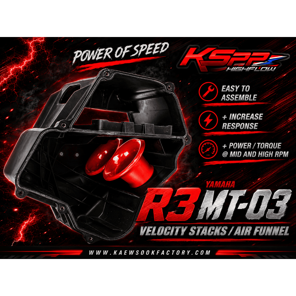 ปากแตรR3 V3 [MT03] Yamaha  Velocity stack R3 [KSPP]