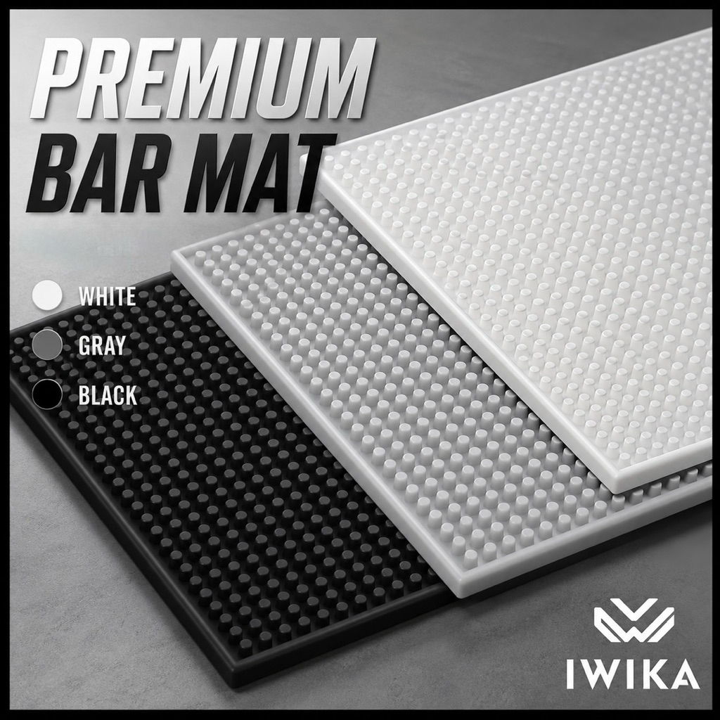 แผ่นยางรองบาร์ (Bar Mat) โทนสีคลาสสิคมินิมอล🤍🖤
