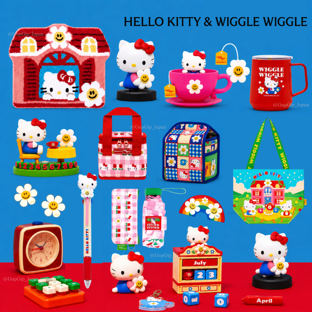 (พร้อมส่งในไทย)Hello Kitty Sanrio X Wiggle wiggle ของใช้คิตตี้ limited Collection ของแท้นำเข้าจากเกาหลี