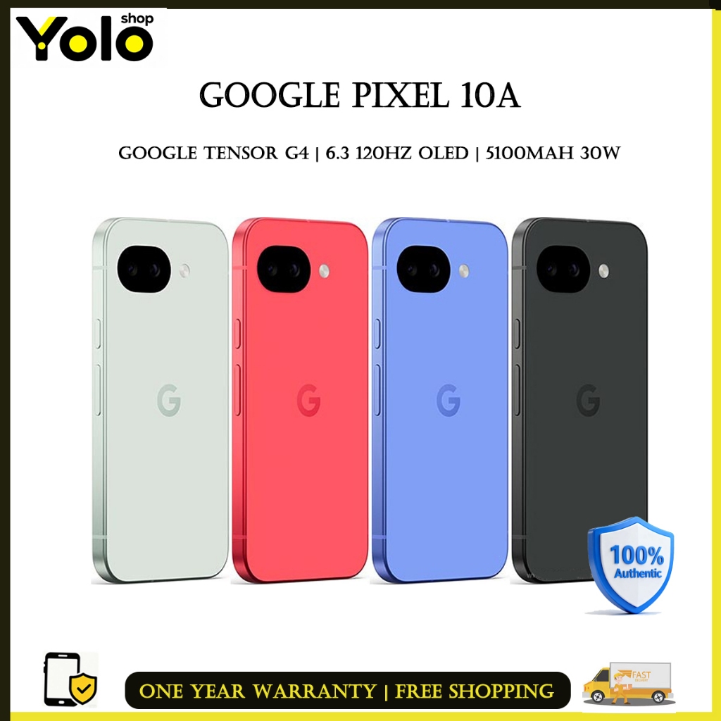 Google Pixel 10a 5G Smartphone Original Unlocked 6.3 Inch 120Hz OLED Tensor G4 5100mAh 30W Fast Char