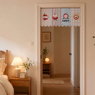 พร้อมส่ง ม่านประตูสั้น 40x90CM รูปแบบการ์ตูน ติดตั้งง่าย ตกแต่งบ้าน ม่านประตูครึ่ง ผ้าม่านสั้น