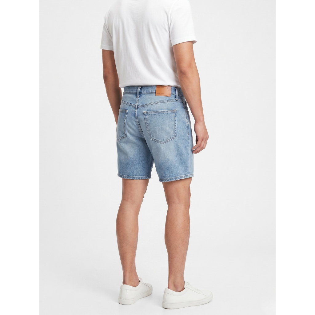 MEDIA JEANS กางเกงยีนส์ ผู้ชาย ขาสั้น สีฟ้าอ่อน (MS02/4)