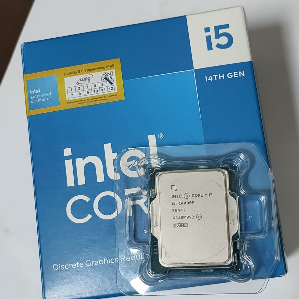 CPU Intel Core i5 14400f มือสอง ยกกล่อง มีประกัน สภาพสวย