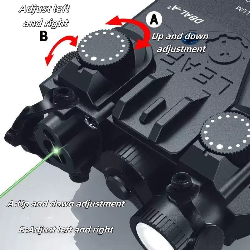 DBAL-A2 ไฟฉายเลเซอร์สีแดงและสีเขียวสำหรับกิจกรรมกลางแจ้ง