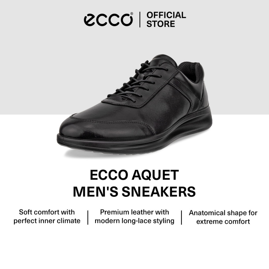 ECCO  รองเท้าทำงานผู้ชายรุ่น AQUET SANTIAGO BLACK