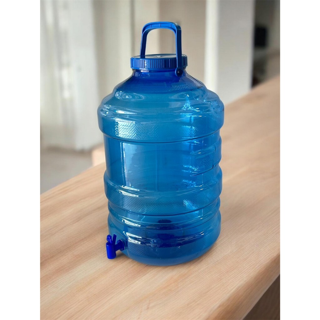 ถังน้ำ PET เกรดA 20ลิตรแบบมีก๊อกสีน้ำเงิน(จำกัด 1ใบต่อออเดอร์)