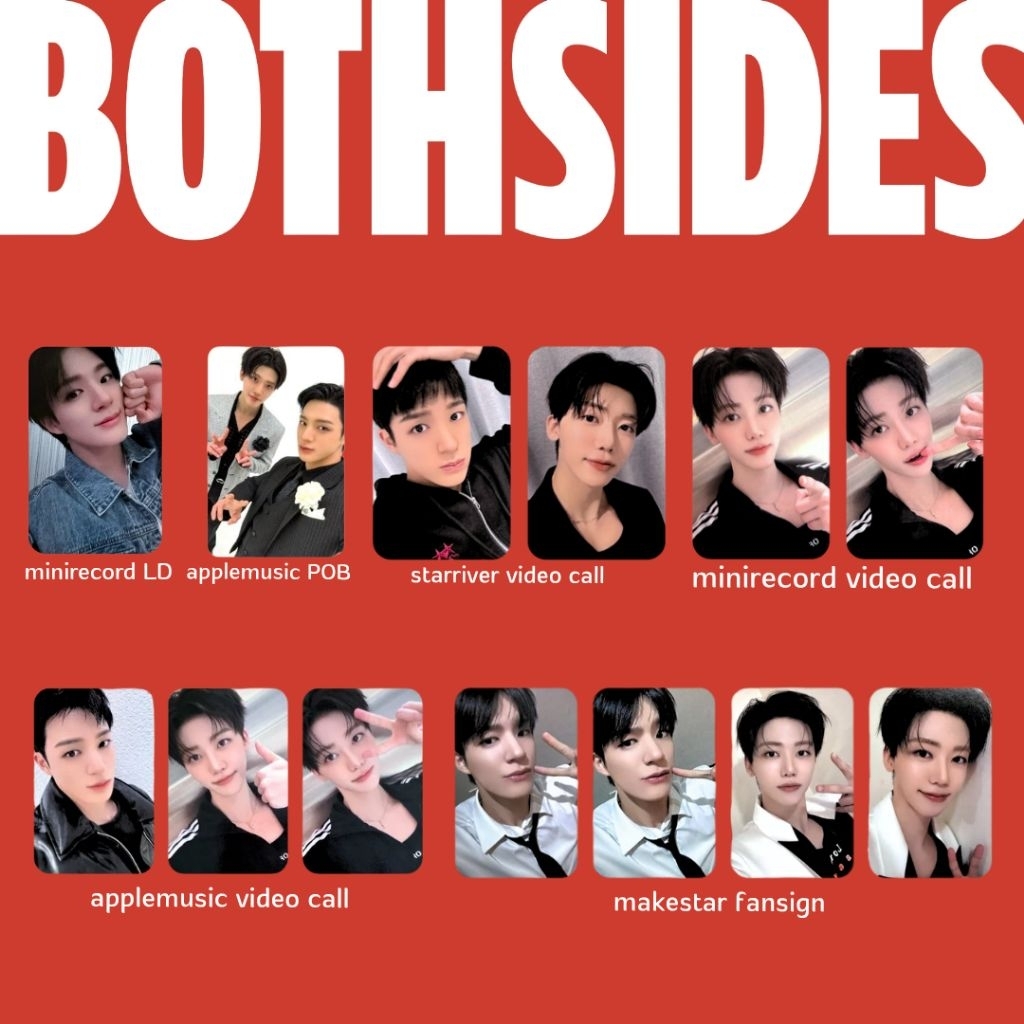 (พร้อมส่ง) | การ์ดเจโน่ แจมิน Jeno Jaemin NCT JNJM BOTH SIDES Album Poster Ver. การ์ดแท้