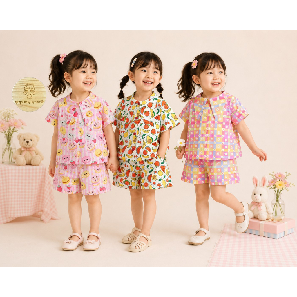 New in Gymboree เสื้อผ้าเด็กผู้หญิง ชุดเซ็ท 1-5ขวบ ลายน่ารัก