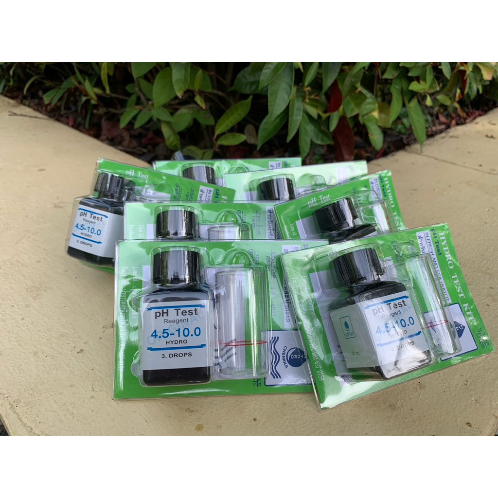 ชุดวัดค่า pH / Water Test Kit ชนิด 3 หยดใช้ได้ทั้งน้ำจืดและน้ำทะเล น้ำเพื่อสัตว์น้ำ กุ้ง,ปลา และวัดค่าพีเอชของน้ำดื่ม ราคา ถูกที่สุด ดีลบีเคเค แกลเลอรีภาพที่ 7