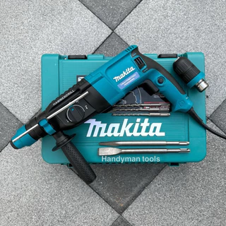 Makita สว่าน สว่านโรตารี่ 2-26 รุ่น MK 2601 กำลัง 1050W รุ่น 3 ระบบ มีหัวเปลี่ยนจับดอก ดอกสกัด 2 ดอก สว่าน 3 ดอก