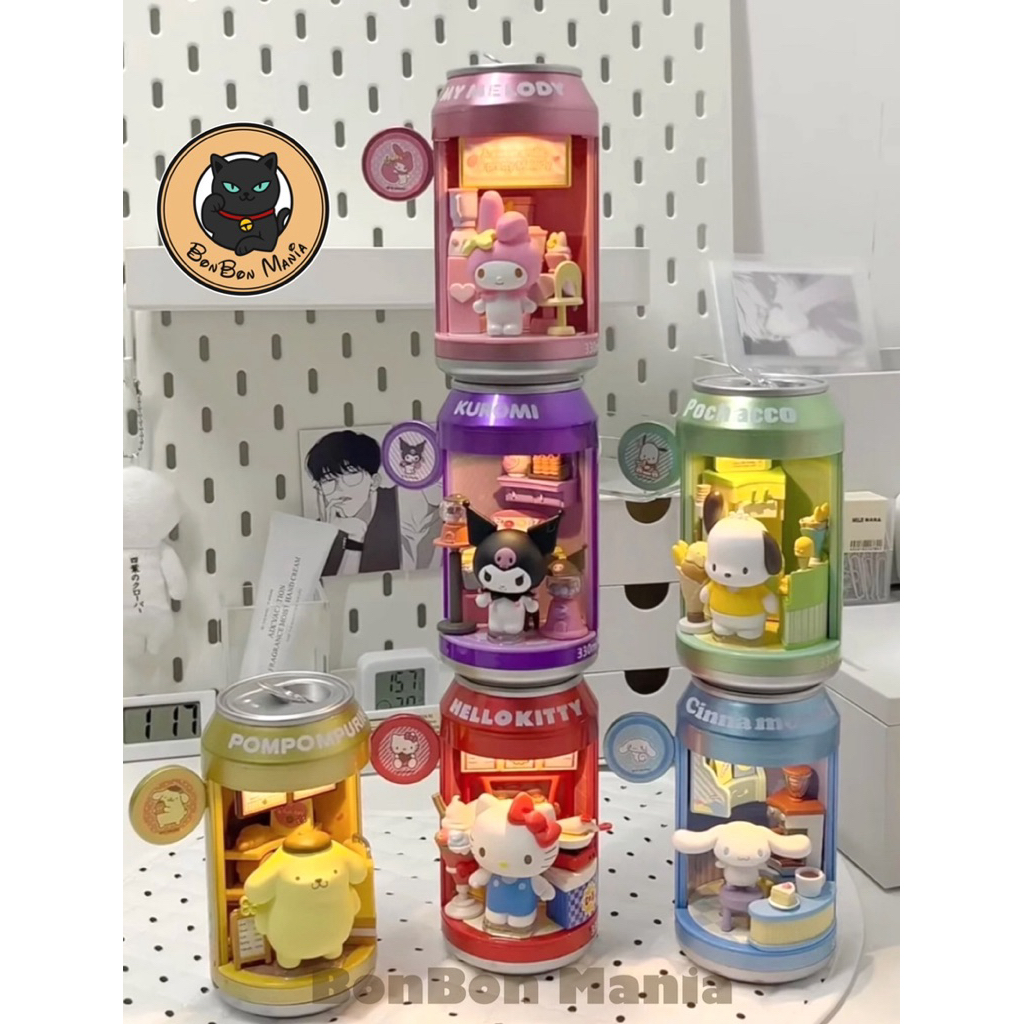 [แบบแยก-เลือกตัวได้]Sanrio Family Miniature Soft Drink & Dessert Shop series blind box set