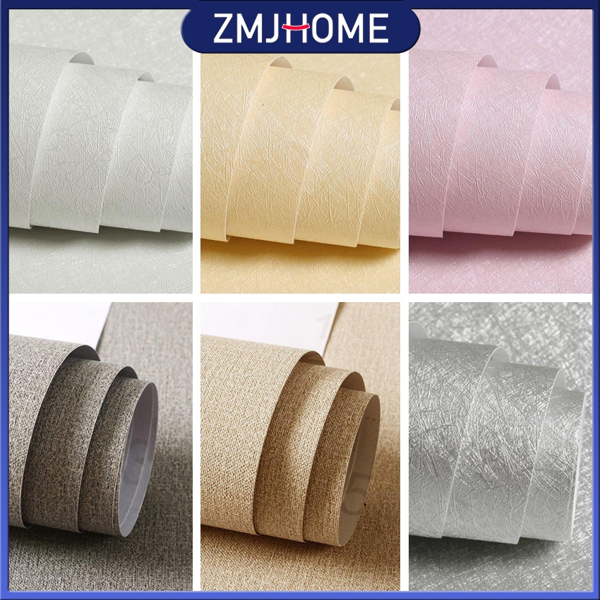 10M PVC Self Adhesive Linen Pattern ผนังโทนไหม้ติดเองสำหรับใช้ในบ้าน,ZMJ-121