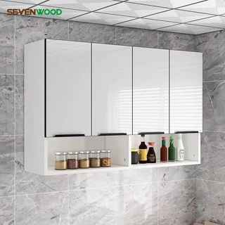 SEVENWOOD ตู้แขวน ตู้แขวนผนัง ตู้ครัว เรียบง่ายและมีสไตล์ ตู้ติดผนัง ตู้เก็บของ