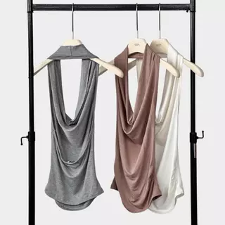 Atipa - Sorelle Halter Top เสื้อคล้องคอ คอถ่วง เว้าหลัง ผ้าเรยอน เนื้อนุ่ม ใส่สบาย