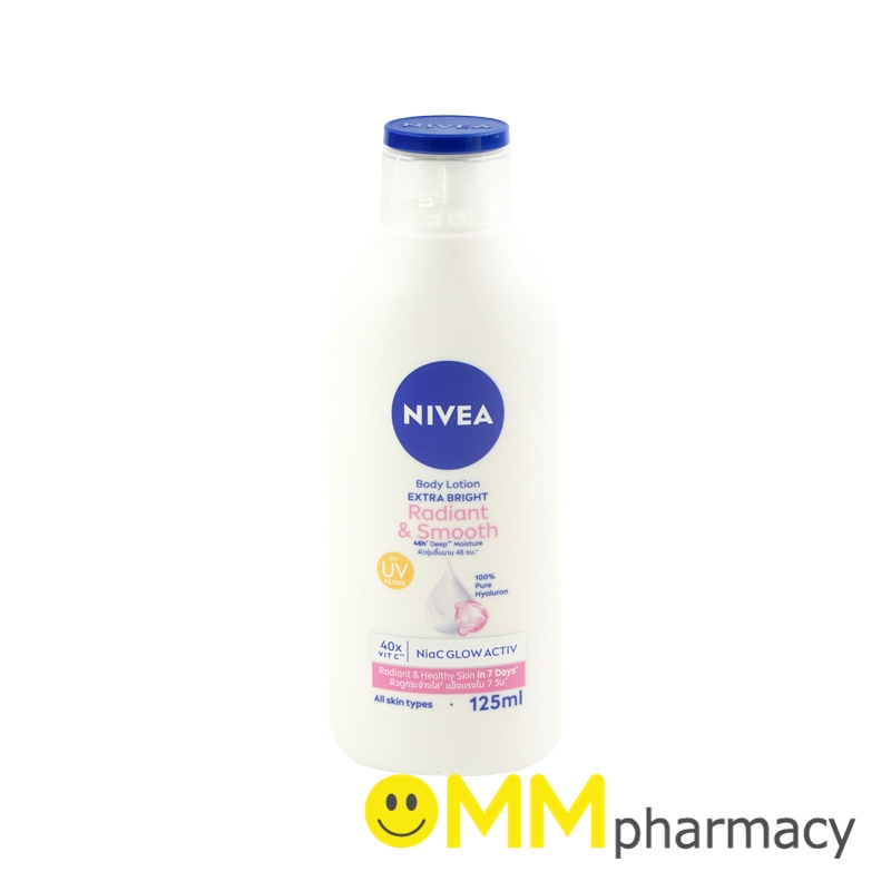 NIVEA EXTRA BRIGHT RADIANT & SMOOTH BODY LOTION 125ML.