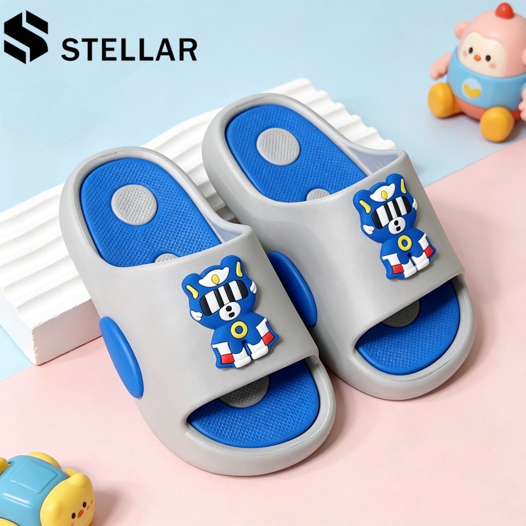 ส่งจากไทย 🚚 STELLARรองเท้าแตะกีฬา รองเท้าเด็ก รองเท้าแฟชั่นเด็ก มีกันลื่น สไตล์มินิมอล สำหรับอายุ 3-8 ปี