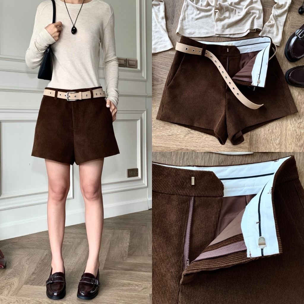 [ขายดีที่สุด!หยิบใส่ได้บ่อย]ลด30%+ร้าน100฿+ส่งด่วนฟรี! Fashoinstore-Hugo shorts-กางเกงขาสั้นลูกฟูก(858)