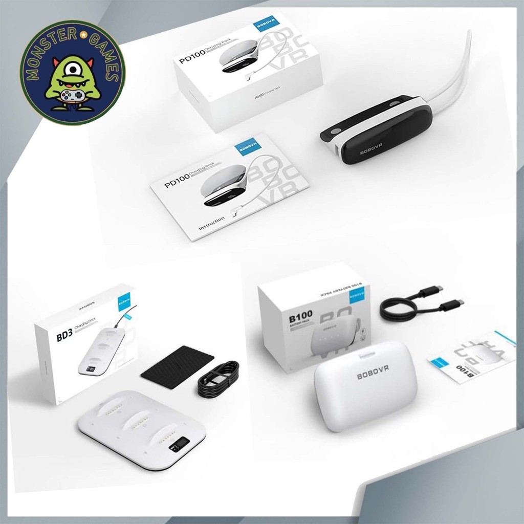 BOBOVR BD3 / B100 / PD100 แท่นชาร์จแบต BOBOVR E3 Pro / S3 Pro (Charging Dock BOBOVR S3 Pro)