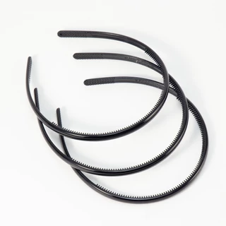 ที่คาดผมหนา 8 mm พลาสติกเกรด เกาหลี KOREA แบบมีซี่ฟัน หยืดหยุ่นได้ดี ทนทานไม่มีหักง่าย