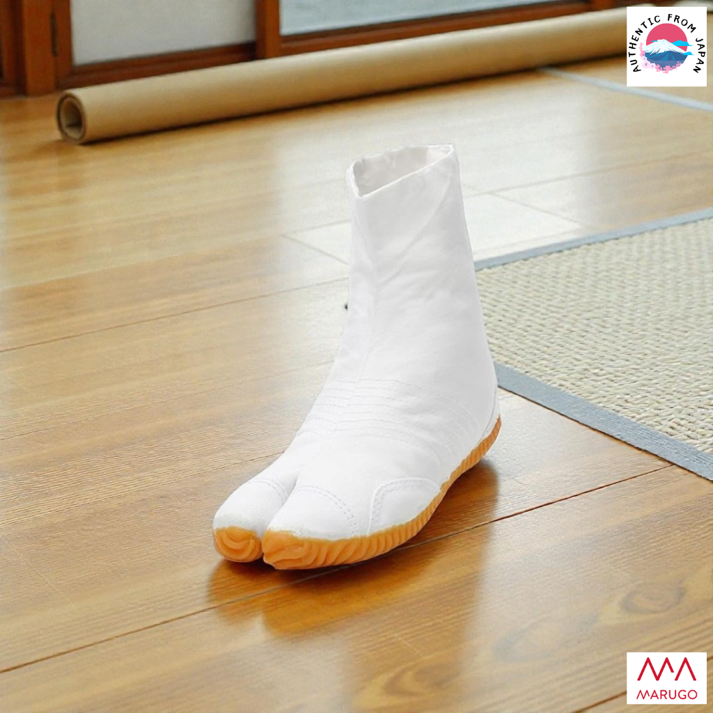 Marugo Festival Tabi Shoes - White Cushioned Traditional Footwear for Men & Women