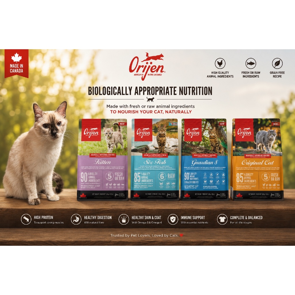 Orijen Cat dry food kitten/ six fish/ guardian 8/ Original