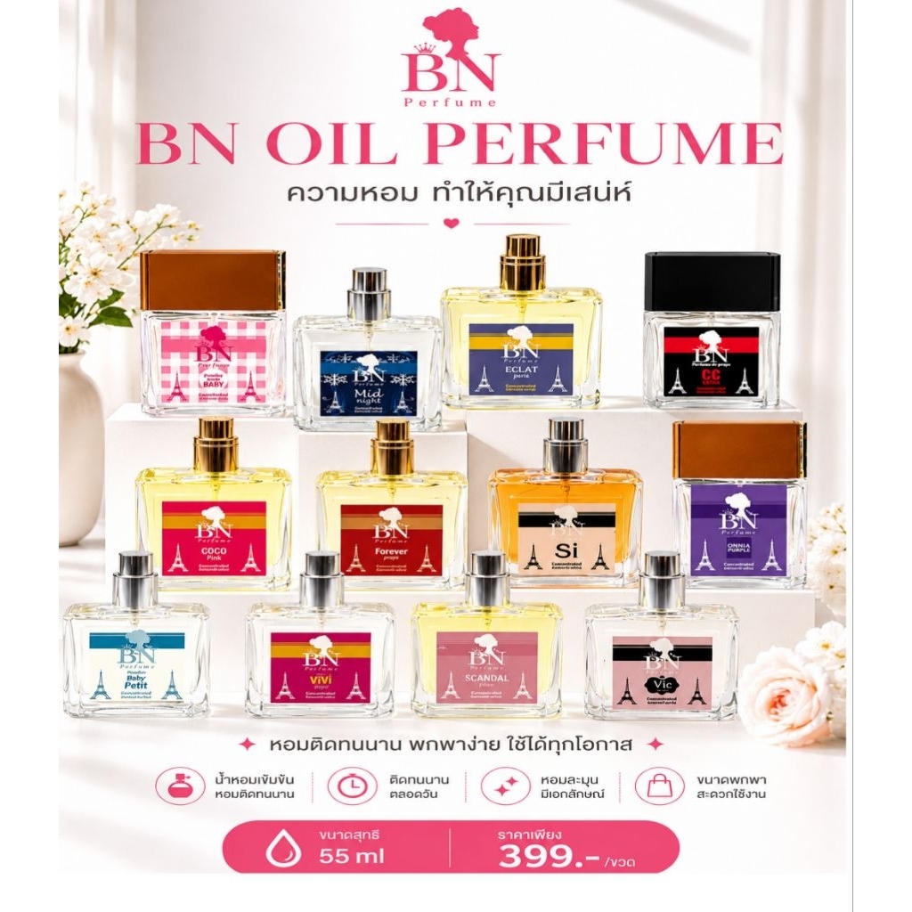 BN#น้ำหอมกลิ่นแบรนด์เนม#หอมติดทนนาน#ขวดใหญ่(55ml)