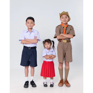 ชุดลูกเสือ เสื้อ+กางเกง สีกากี ชัยพฤกษ์ KGMUNIFORM