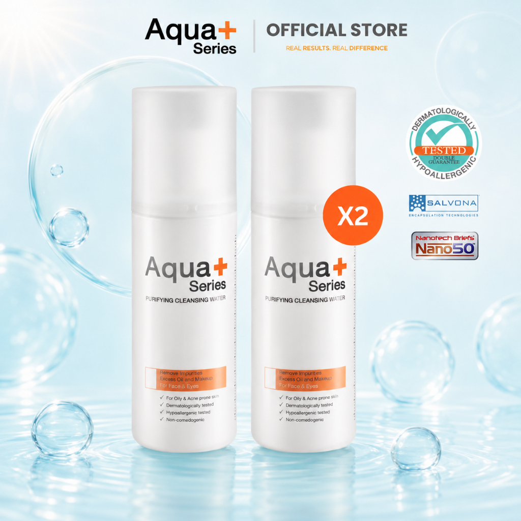 ( 2 ขวด ) Aqua+ series Purifying Cleansing water 150 ml