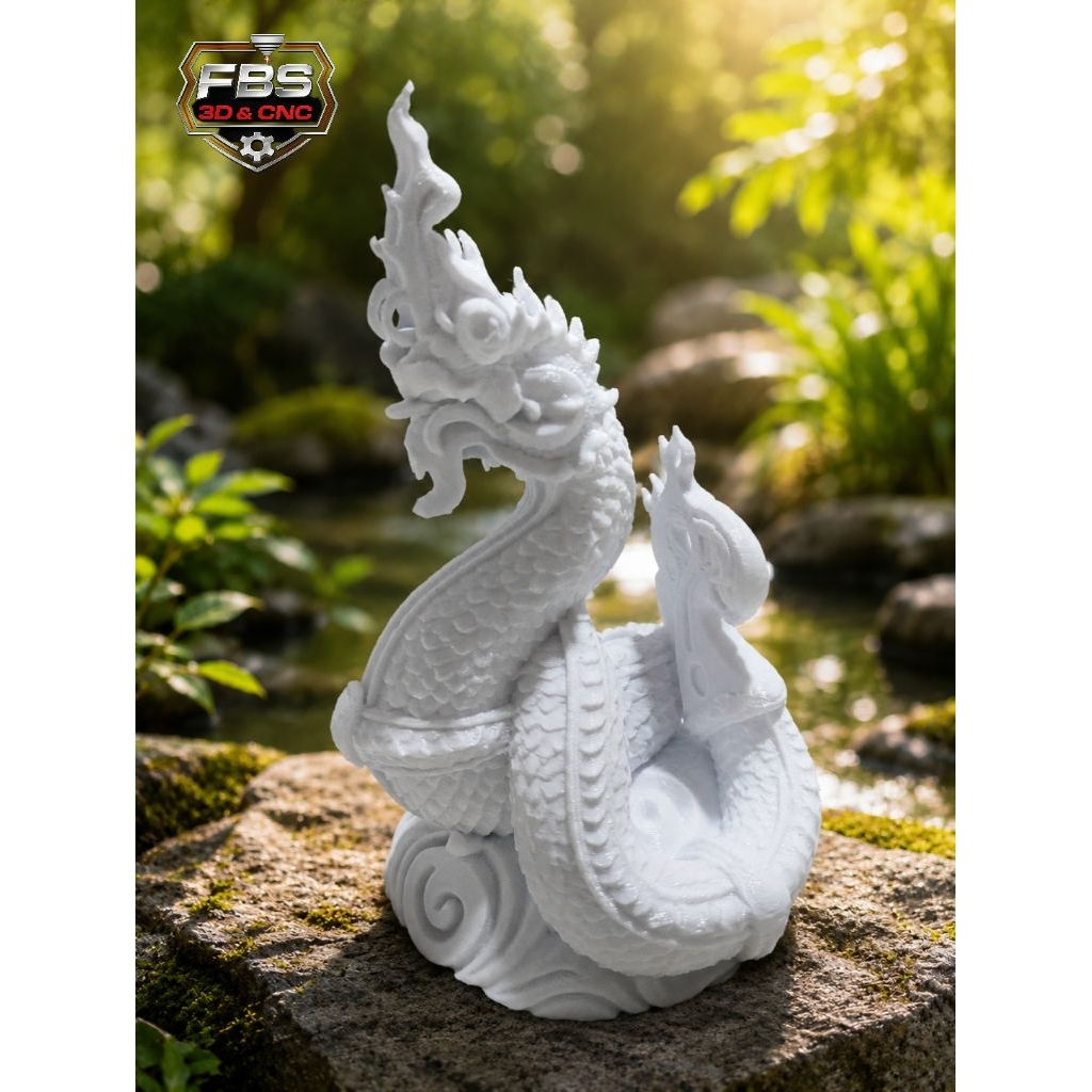 พญานาค 4 ตระกูลใหญ่ พญานาคขนาด 11CM สีล้วน วัสดุทำจากเส้นพลาสติก คุณภาพดี