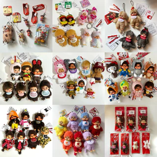 (พร้อมส่ง/ของแท้💯) Monchhichi Bebichhichi Keychain พวงกุญแจมอนชิชิ พวงกุญแจม่อนชิชิ