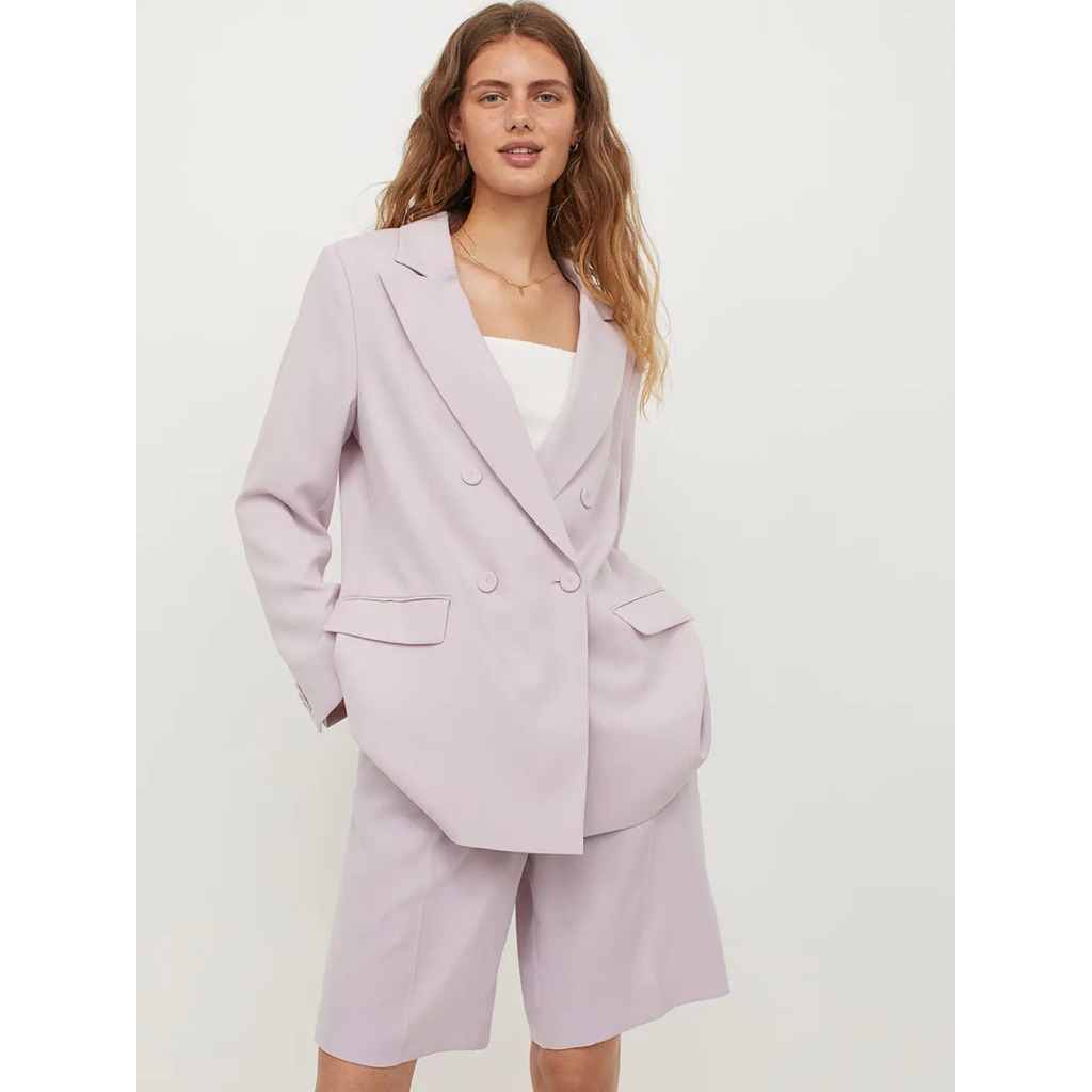 ส่งต่อ H&M DOUBLE-BREASTED BLAZER ไซส์ S