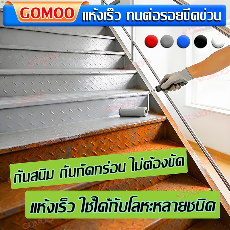 สีน้ำสีโลหะป้องกันสนิม สีกันสนิมเหล็ก เนื้อสีเรียบเนียน ทนความร้อน ใช้ได้ทั้งภายในและภายนอก สีทาเหล็ก สีรองพื้นสนิม