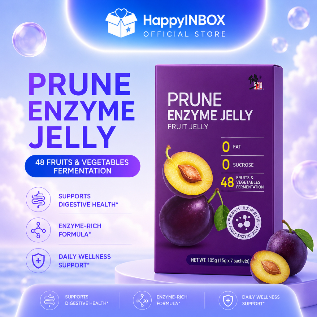 Prune Enzyme Jelly 48 Fruits Fiber Jelly | Digestive Support | 0 Fat 0 Sucrose | Easy Daily Detox